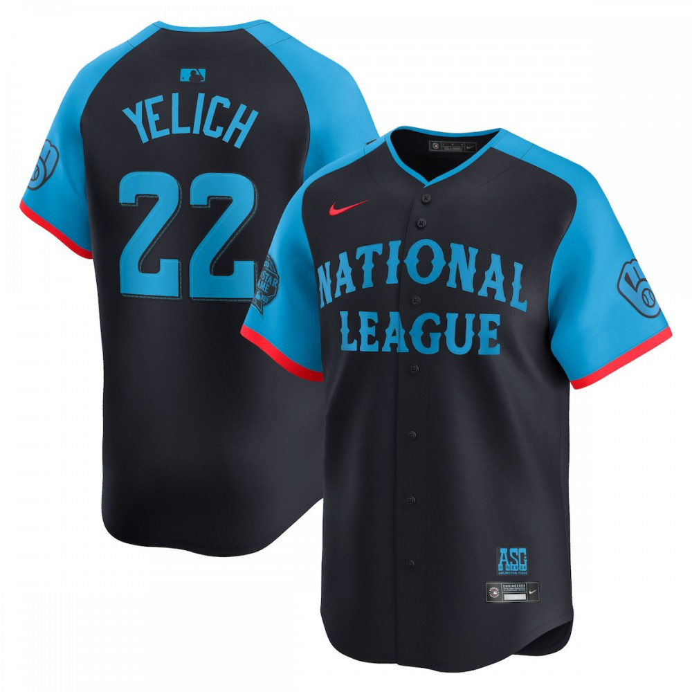 Christian Yelich National League 2024 MLB All-Star Game Limited Player Jersey - Navy-Pro Kit Vault | Brand New 26/27 Sports Jerseys